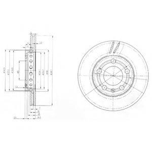 DELPHI BG3695 гальмівний диск