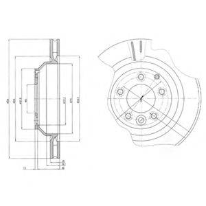 DELPHI BG4070 гальмівний диск