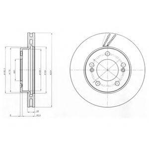 DELPHI BG4206 гальмівний диск