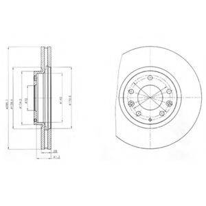 DELPHI BG4256 гальмівний диск