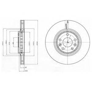 DELPHI BG4266 гальмівний диск