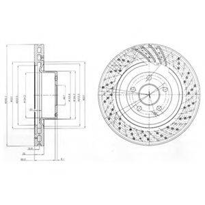 DELPHI BG9754 гальмівний диск