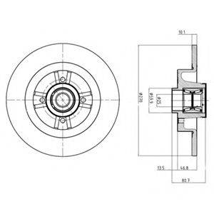 DELPHI BG9032RS гальмівний диск