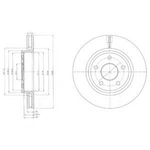 DELPHI BG9058 гальмівний диск