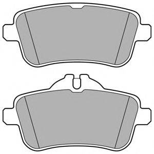 DELPHI LP3159 Комплект гальмівних колодок, дискове гальмо