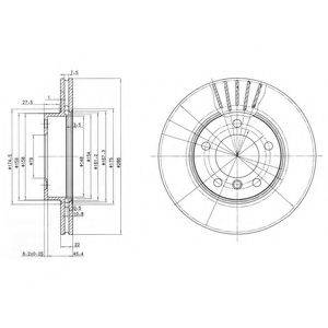 DELPHI BG2623C гальмівний диск