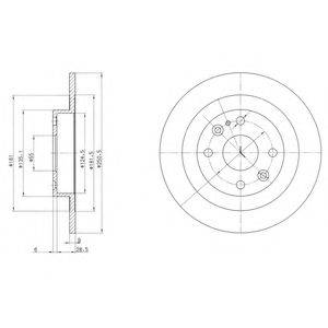 DELPHI BG2805C гальмівний диск