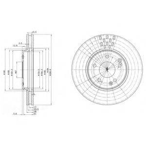 DELPHI BG3396C гальмівний диск