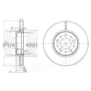 DELPHI BG3513C гальмівний диск