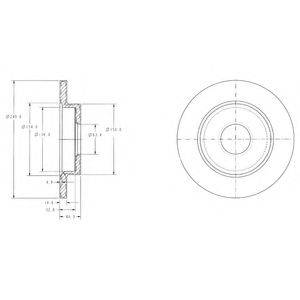 DELPHI BG3673C гальмівний диск