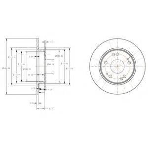 DELPHI BG4118C гальмівний диск