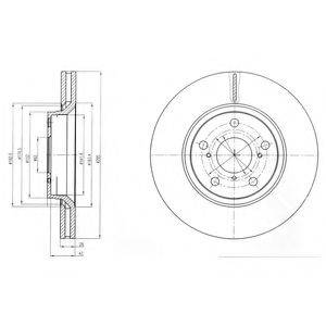 DELPHI BG4236C гальмівний диск