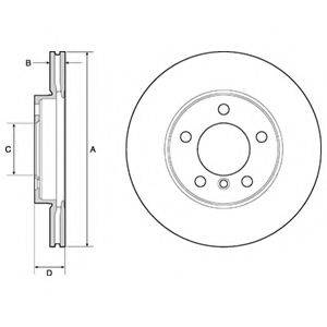 DELPHI BG4668C гальмівний диск