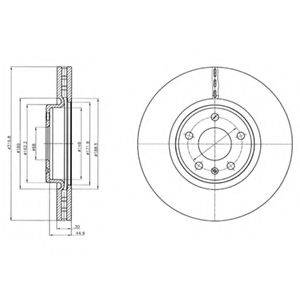 DELPHI BG4346C гальмівний диск