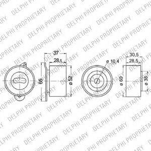 DELPHI KDB297 Комплект ременя ГРМ