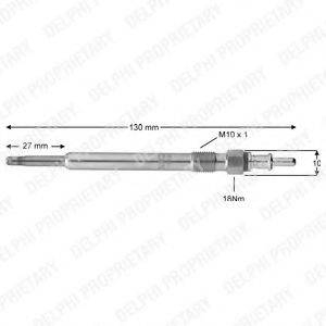 DELPHI HDS377 Свічка розжарювання