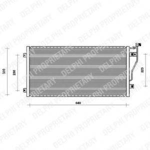DELPHI TSP0225008 Конденсатор, кондиціонер