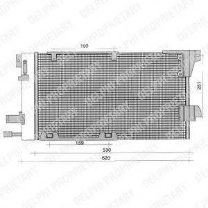 DELPHI TSP0225196 Конденсатор, кондиціонер