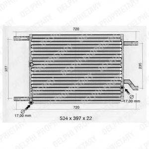 DELPHI TSP0225231 Конденсатор, кондиціонер