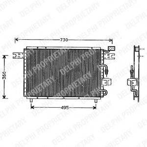 DELPHI TSP0225291 Конденсатор, кондиціонер