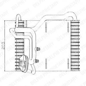 DELPHI TSP0525005 Випарник, кондиціонер