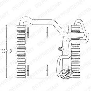 DELPHI TSP0525019 Випарник, кондиціонер