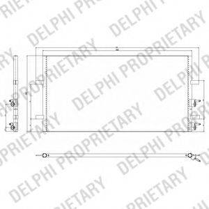 DELPHI TSP0225640 Конденсатор, кондиціонер