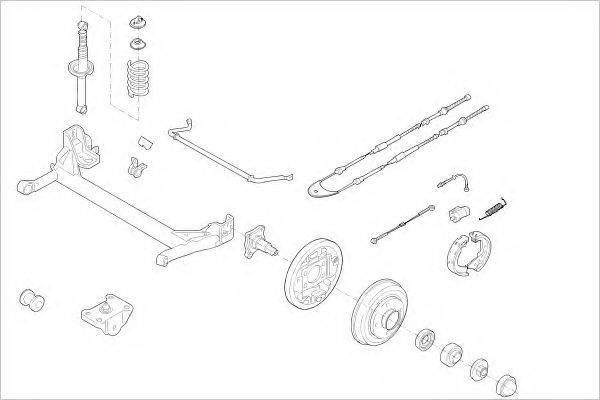 DELPHI FORD08860R Підвіска колеса