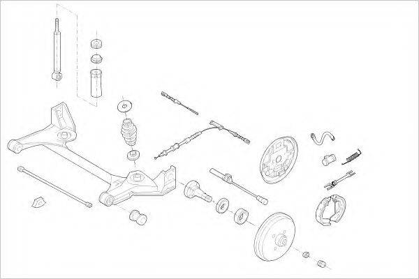 DELPHI OPEL01841R Підвіска колеса