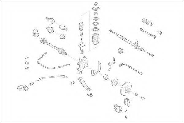 DELPHI OPEL03875F Підвіска колеса