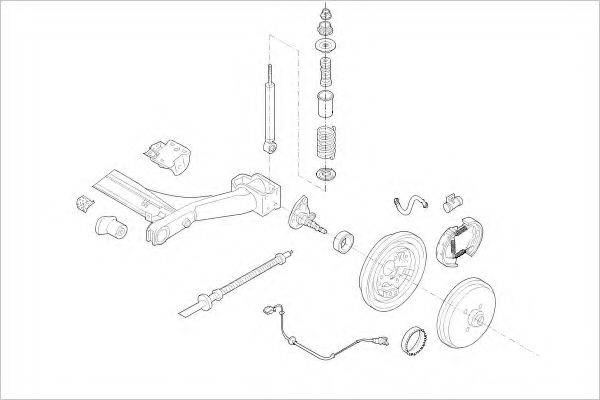 DELPHI VW01876R Підвіска колеса