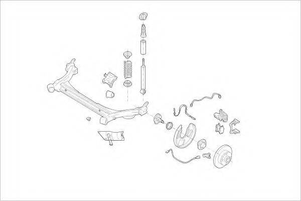 DELPHI VW16348R Підвіска колеса