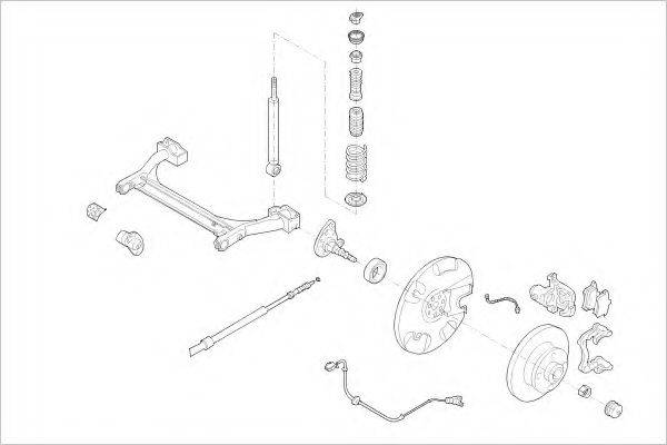 DELPHI VW01720R Підвіска колеса