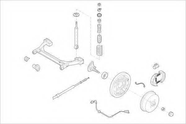 DELPHI VW01906R Підвіска колеса