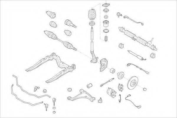 DELPHI OPEL01816F Підвіска колеса