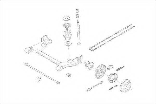 DELPHI OPEL01811R Підвіска колеса