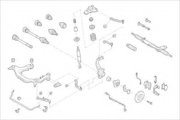 DELPHI AUDI05606F Підвіска колеса