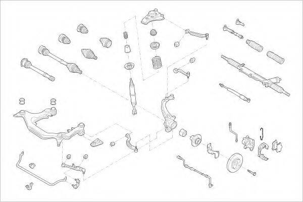 DELPHI AUDI05412F Підвіска колеса