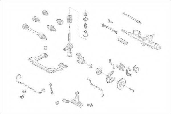 DELPHI AUDI06139F Підвіска колеса