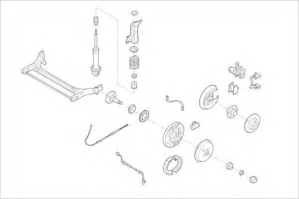 DELPHI AUDI01446R Підвіска колеса