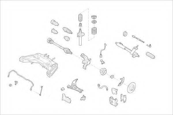 DELPHI VW16279F Підвіска колеса