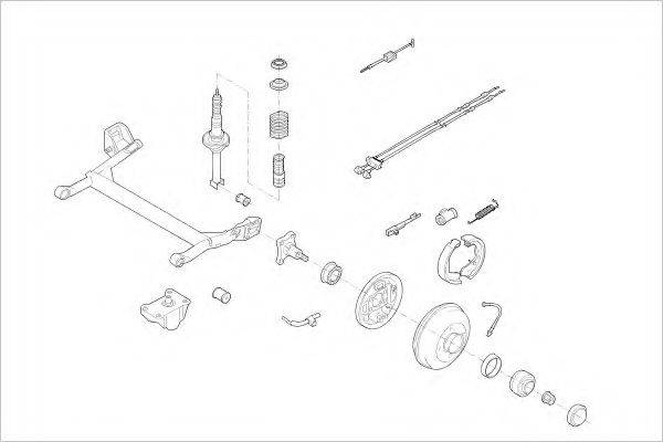 DELPHI FORD05192R Підвіска колеса