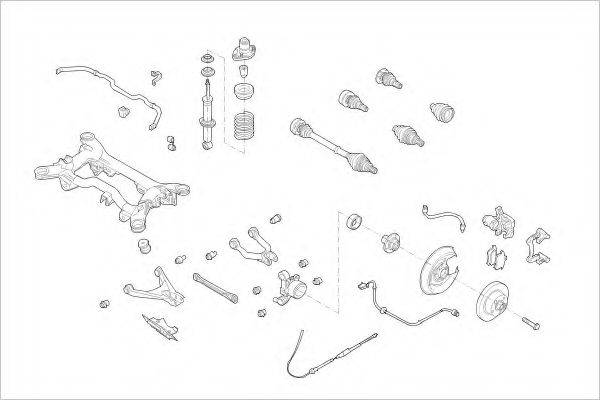 DELPHI VW15781R Підвіска колеса