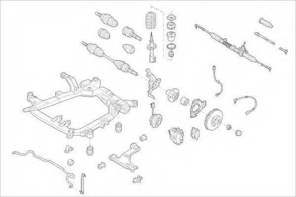 DELPHI OPEL08993F Підвіска колеса