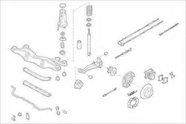 DELPHI OPEL05918R Підвіска колеса