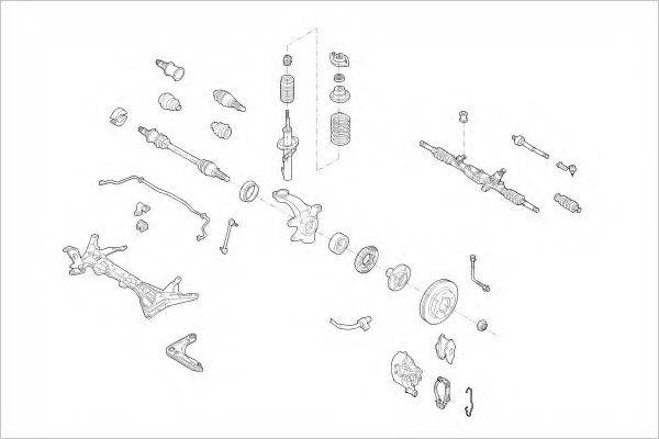 DELPHI FORD01317F Підвіска колеса