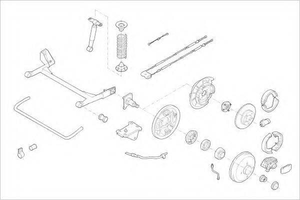 DELPHI FORD03896R Підвіска колеса