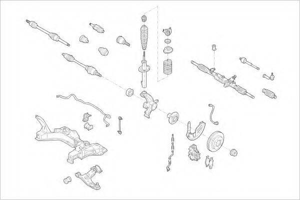 DELPHI FORD09640F Підвіска колеса