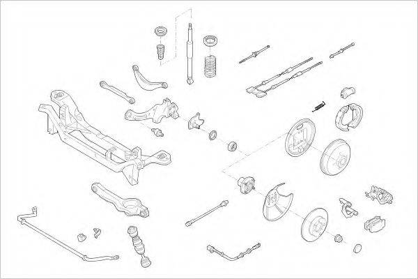 DELPHI FORD09646R Підвіска колеса