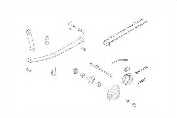 DELPHI OPEL04073R Підвіска колеса